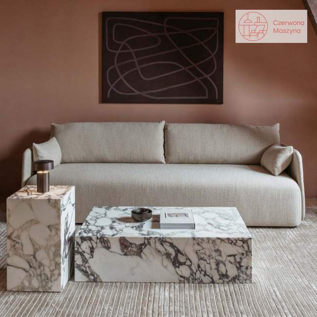 Stolik marmurowy Menu Plinth 100 x 60 x 27 cm, rose calacatta 